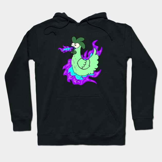 Gilbert the Fire Breathing Chicken of Doom (Halloween Version) Hoodie by mm92